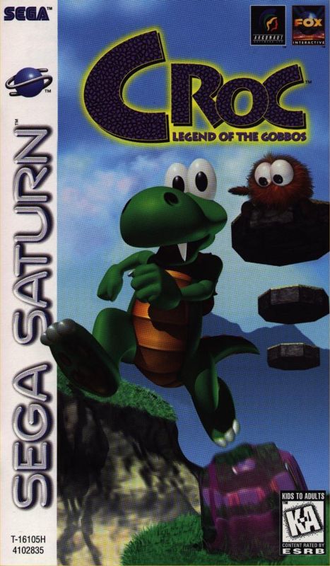 Croc: Legend of the Gobbos box art for Sega Saturn